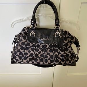 Coach satchel with matching wallet